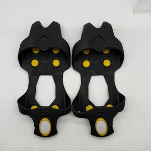 Uline M Ice Cleats Traction Grippers Black Yellow Medium New Bagged‎ hiking